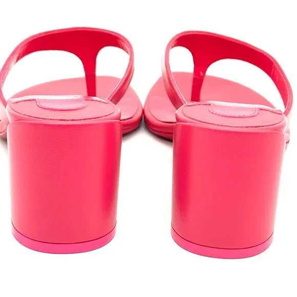 Christian Louboutin JANETONGA 55  Leather Thong Mule Sandals Heels Shoes - Picture 11 of 14